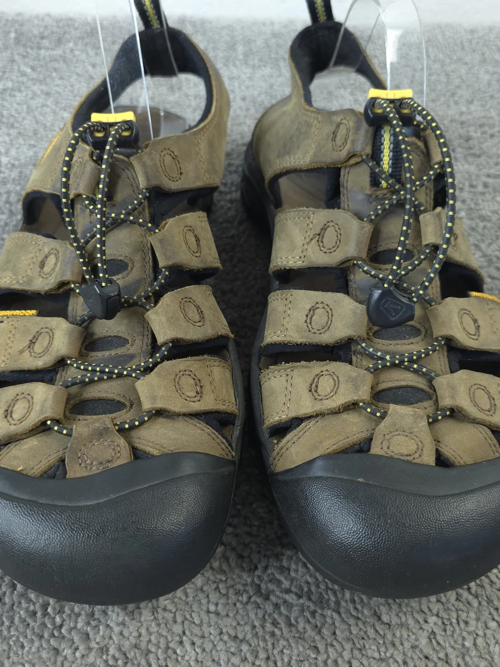 KEEN Newport Waterproof Leather Hiking Sandals Mens Size 9.5 Shoes Brown Outdoor